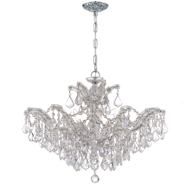 Maria Theresa 27 Inch 6 Light Chandelier by Crystorama