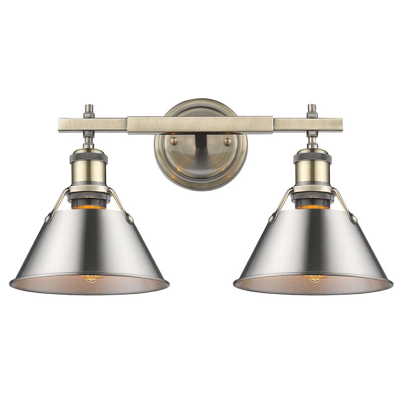 Orwell 18 Inch 2 Light Bath Vanity Light by Golden Lighting