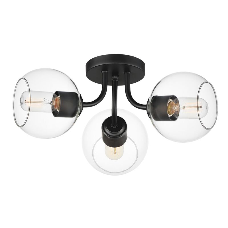 Knox 18 Inch 3 Light Semi Flush Mount by Maxim Lighting