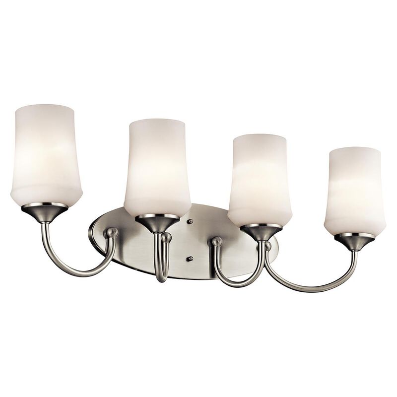 Aubrey 29 Inch 4 Light Bath Vanity Light by Kichler Lighting