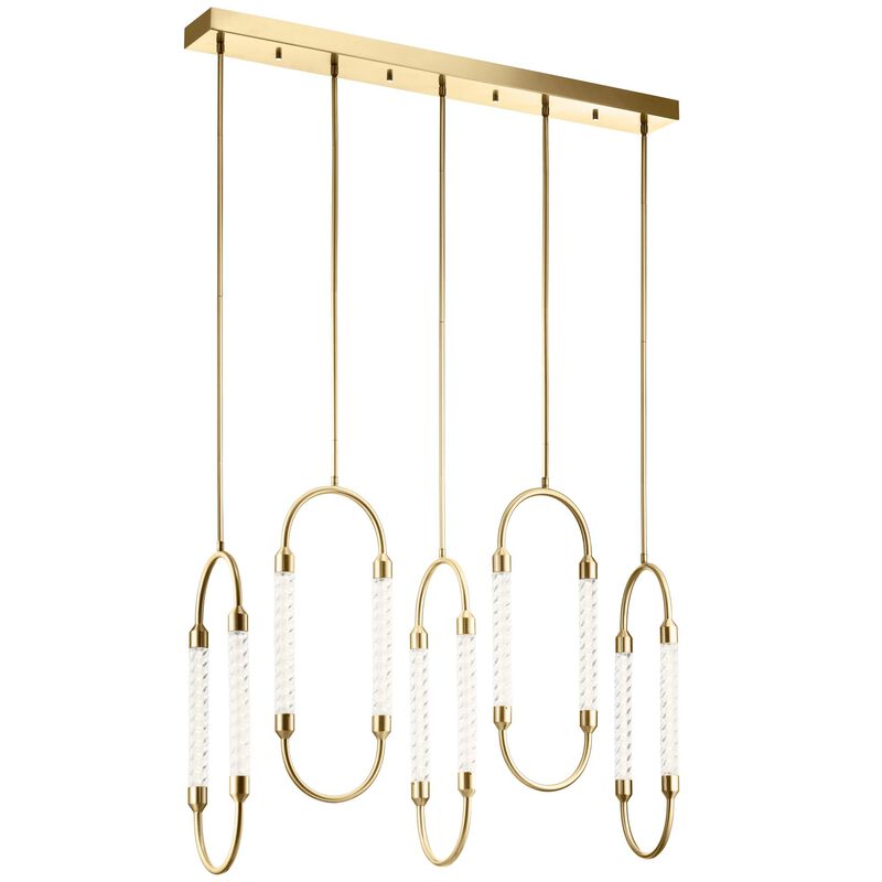 Delsey 48 Inch 5 Light LED Linear Suspension Light by Elan Lighting