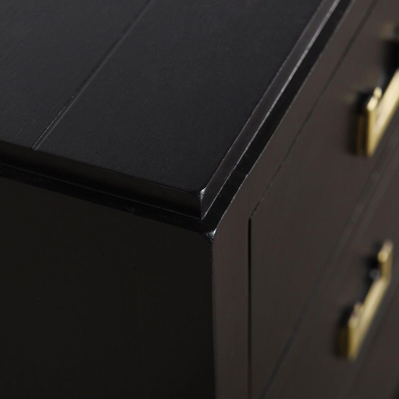 Shown in Black, Antique Gold finish