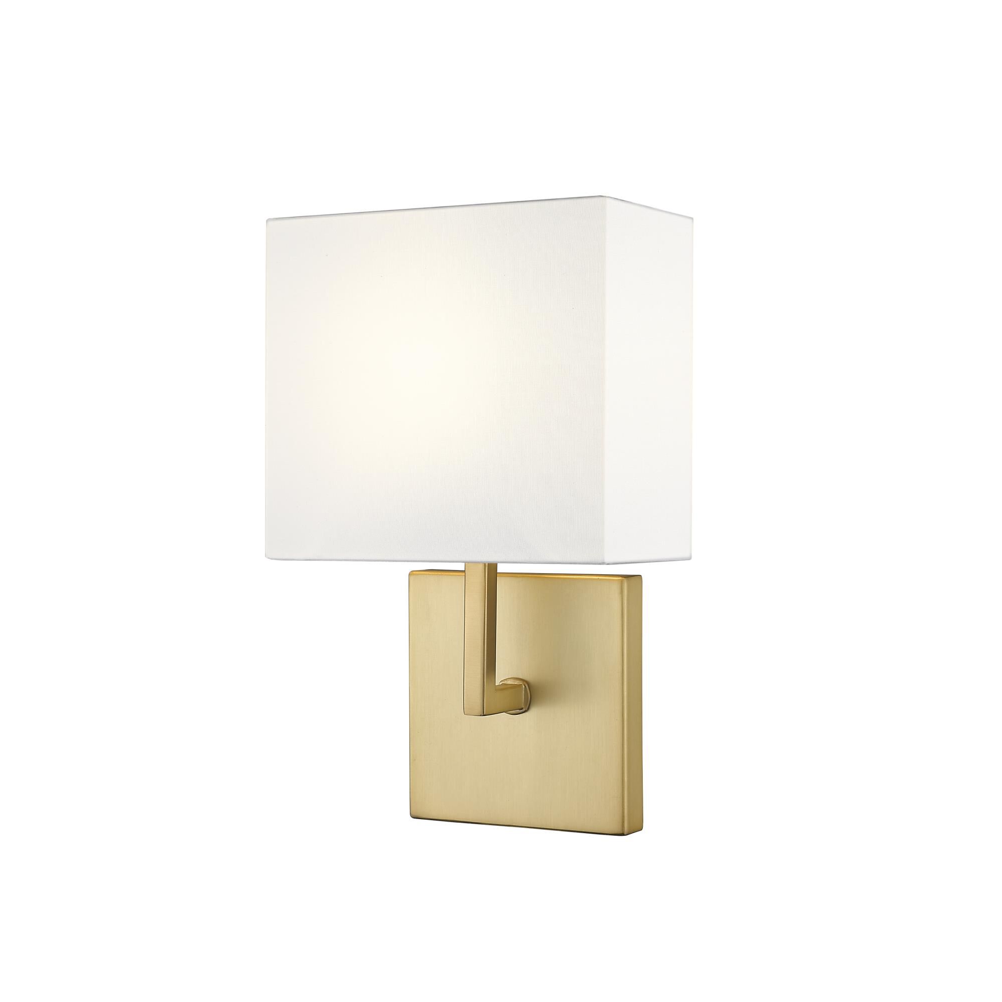 Shown in Olde Brass finish and Fabric glass and Fabric shade