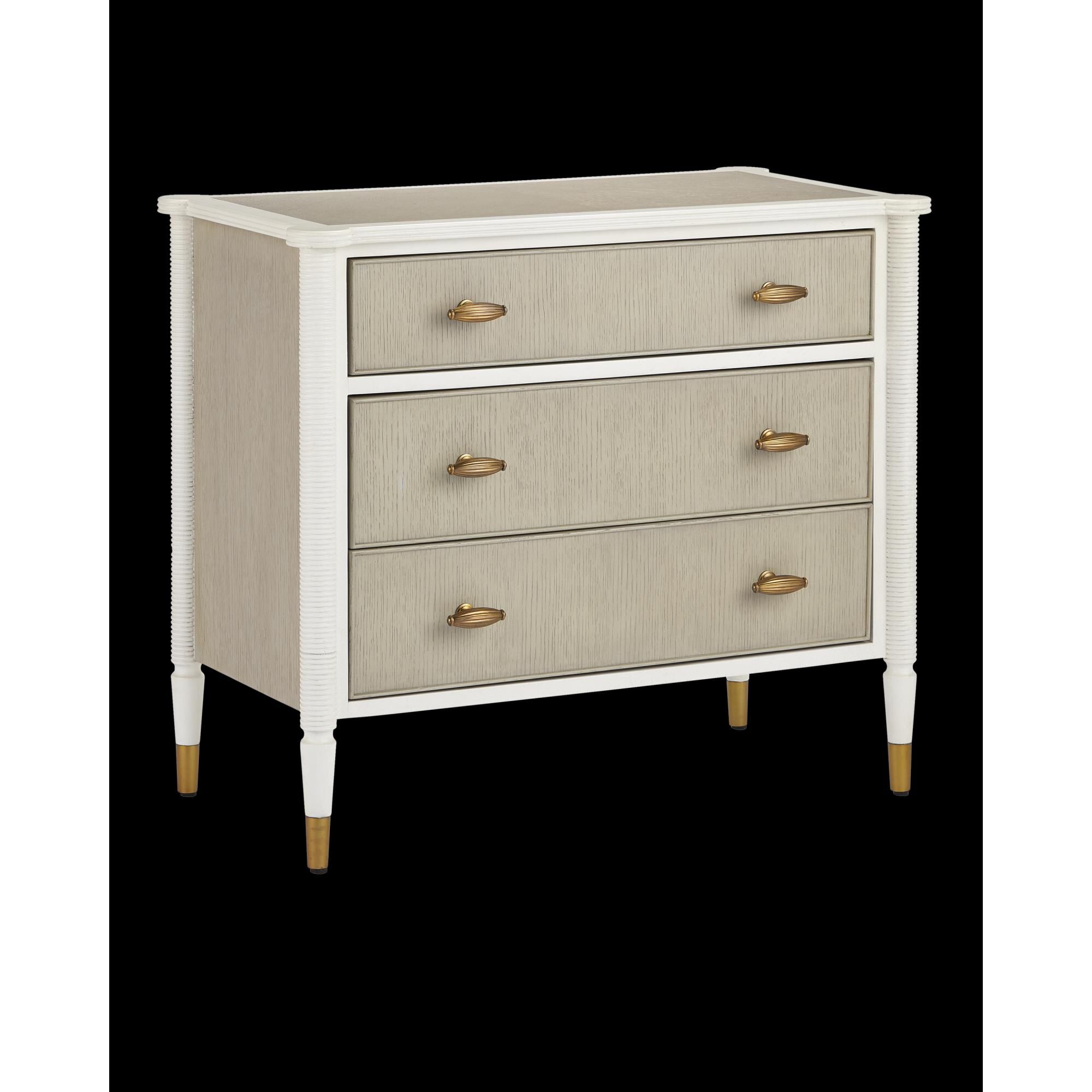 Shown in Off-White, Fog and Polished Brass finish