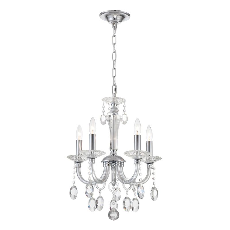 Theophilia 17 Inch 5 Light Mini Chandelier by Lite Source