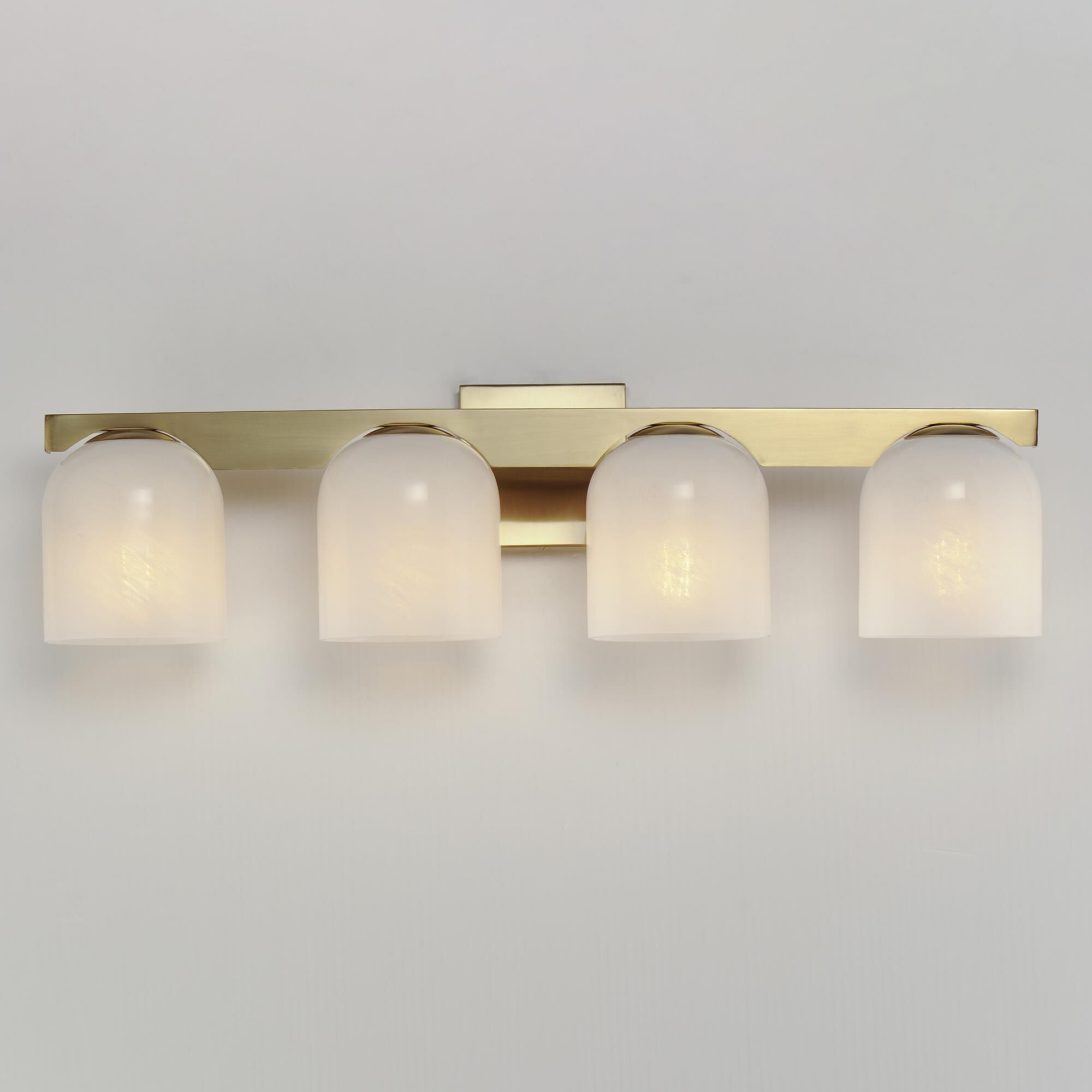 Shown in Natural Aged Brass finish and Marble glass and Glass shade