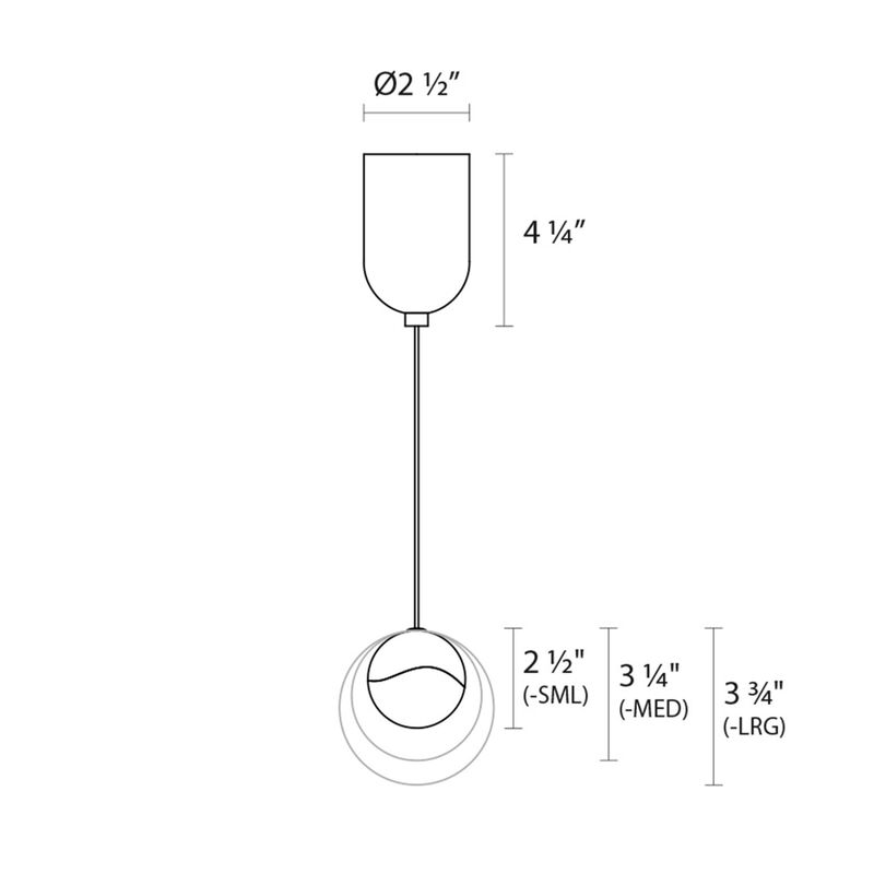 SONNEMAN Robert Sonneman Grapes 3 Inch LED Mini Pendant