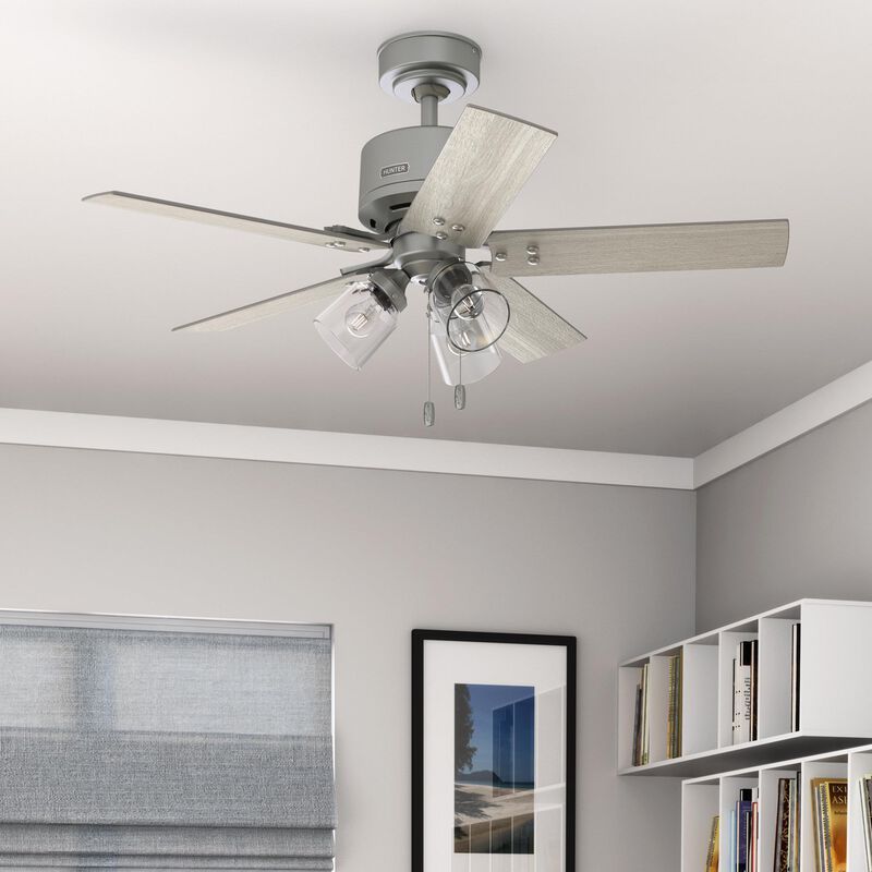 Sencillo 44 Inch Ceiling Fan with Light Kit by Hunter Fan