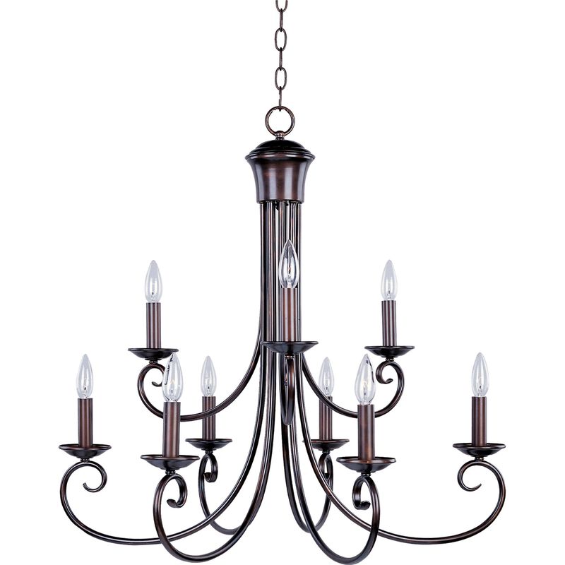 Loft 29 Inch 9 Light Chandelier by Maxim Lighting