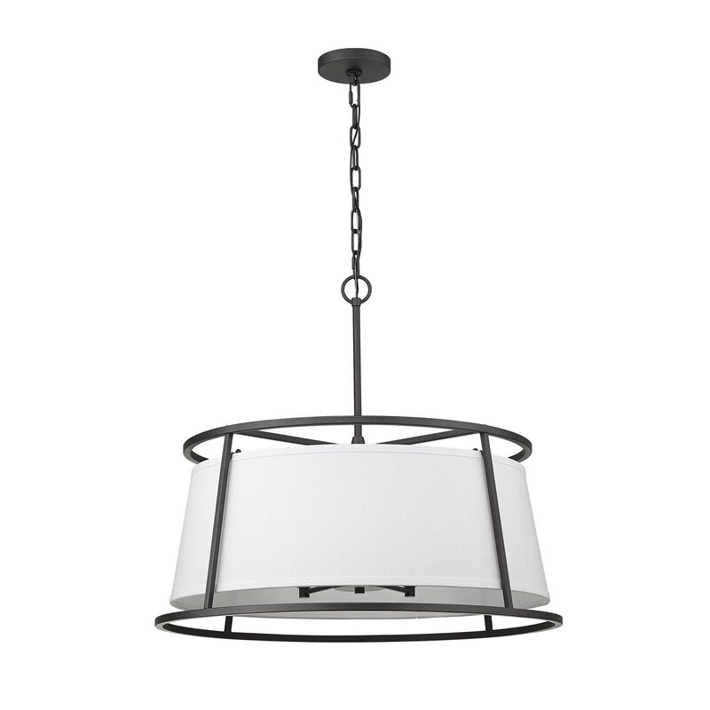 Lenyx Pendant 26 Inch 6 Light Chandelier by Z-Lite