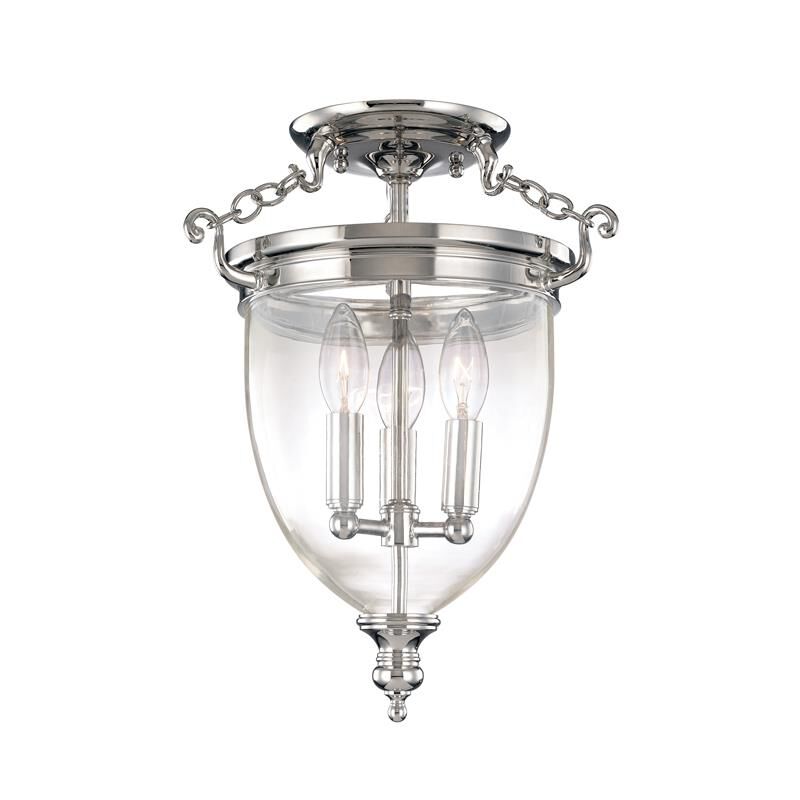 Hanover 11 Inch Semi Flush Mount by Hudson Valley Lighting