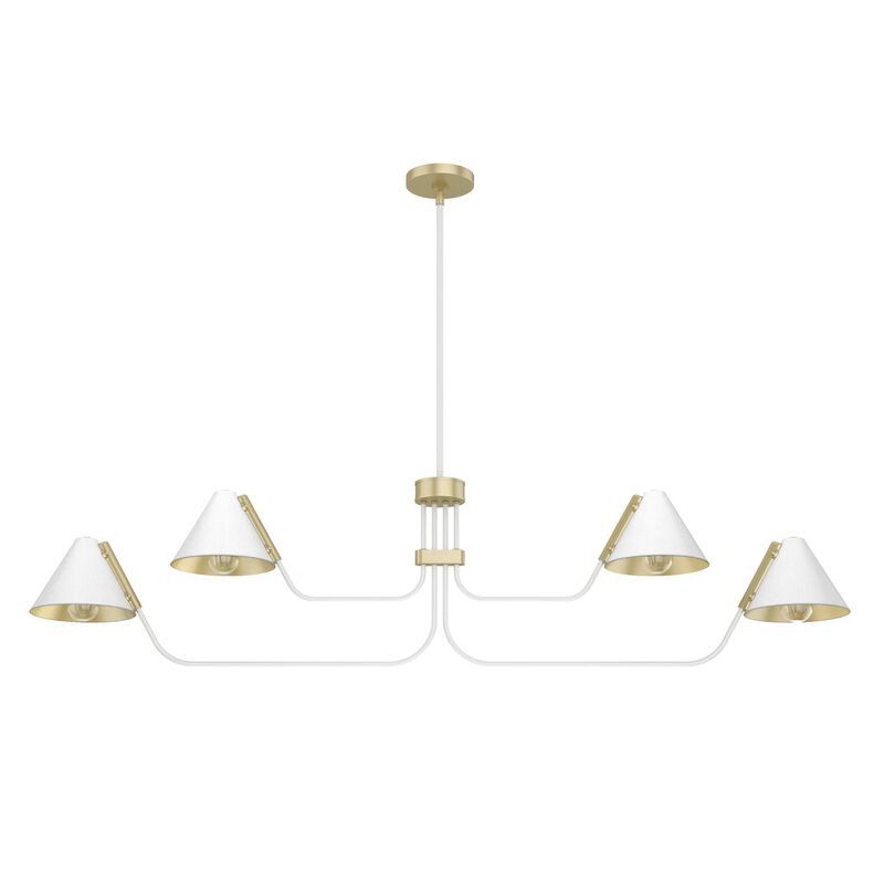 Grove Isle 38 Inch 4 Light Chandelier by Hunter Fan