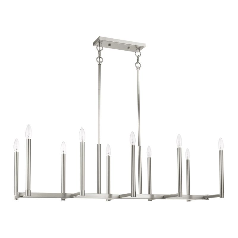 Alpine 42 Inch 10 Light Linear Suspension Light by Livex Lighting