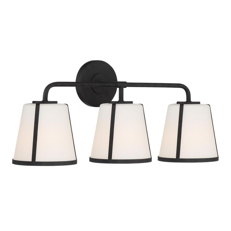 Fulton 3 Light Bath Vanity Light by Crystorama