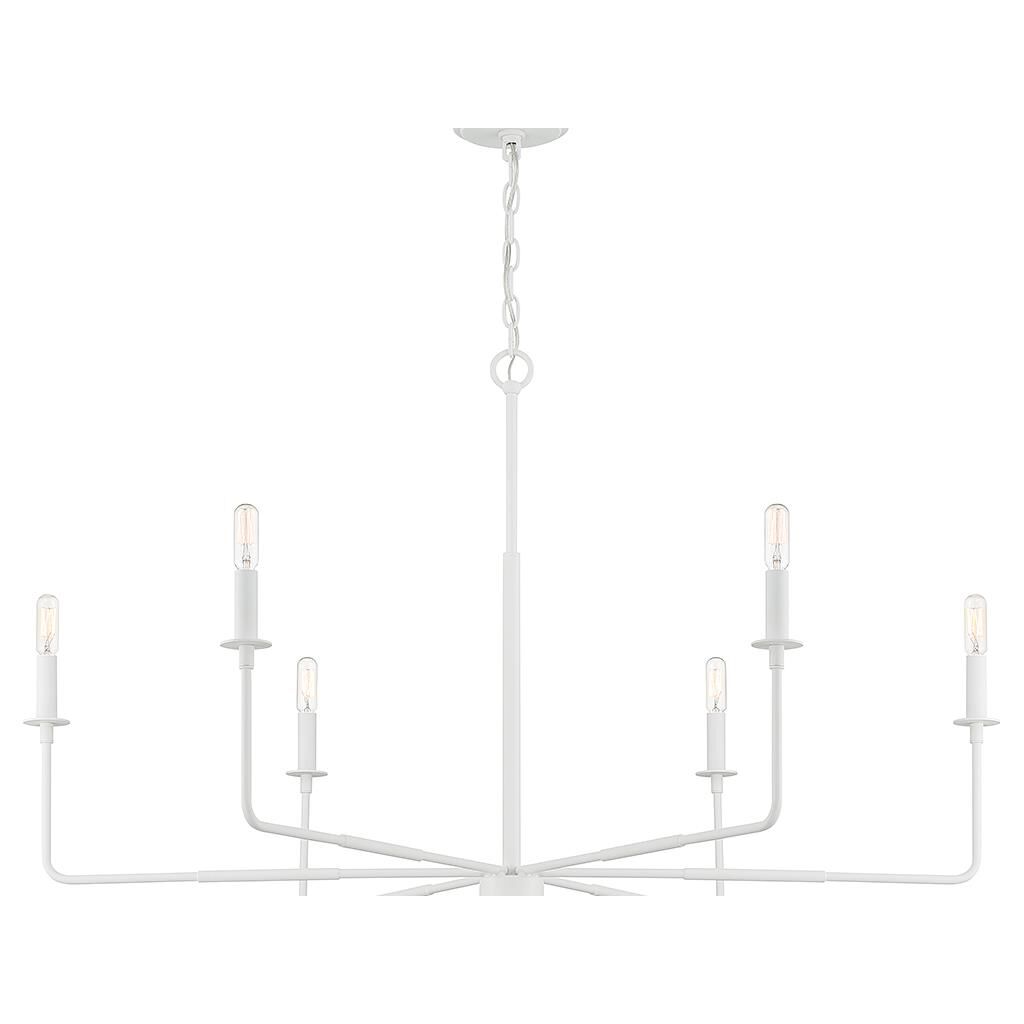 Salerno 42 Inch 6 Light Chandelier by Savoy House