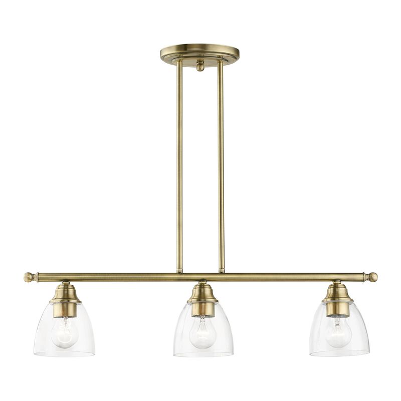 Montgomery 30 Inch 3 Light Linear Suspension Light by Livex Lighting