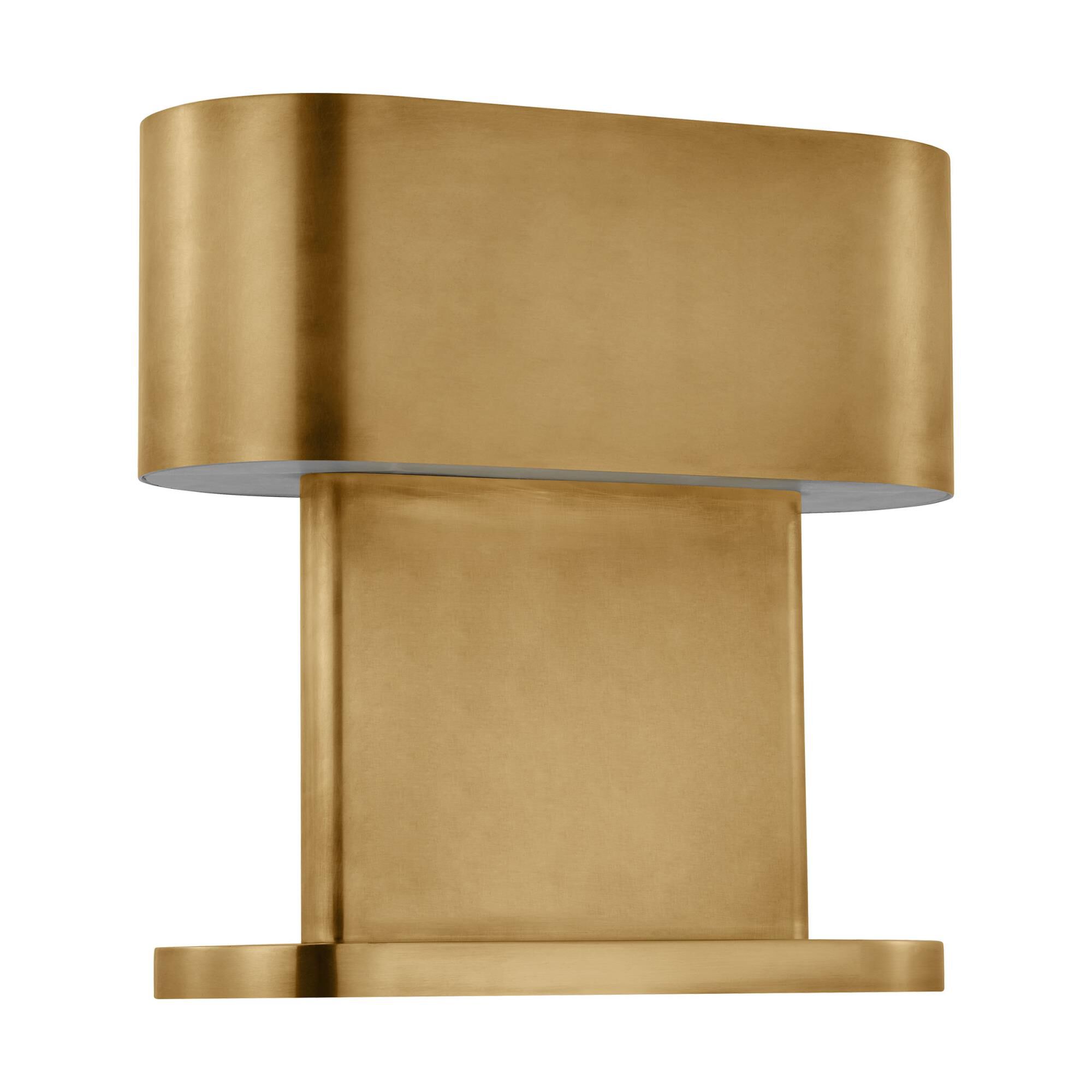 Shown in Natural Brass finish and Brass shade