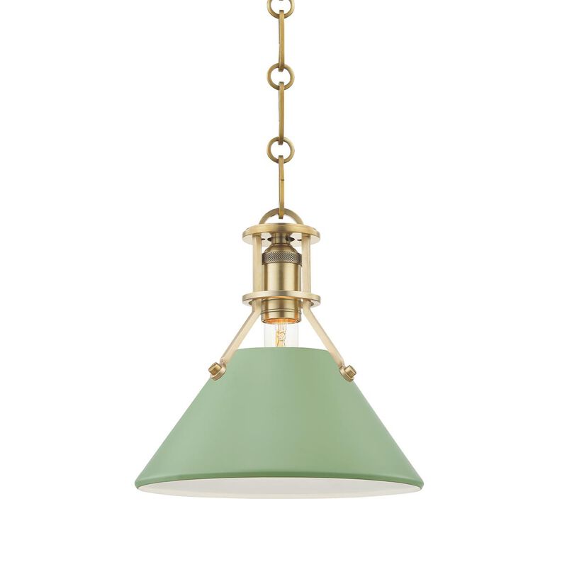 Mark D. Sikes Painted No. 2 9.5 Inch Mini Pendant by Hudson Valley Lighting