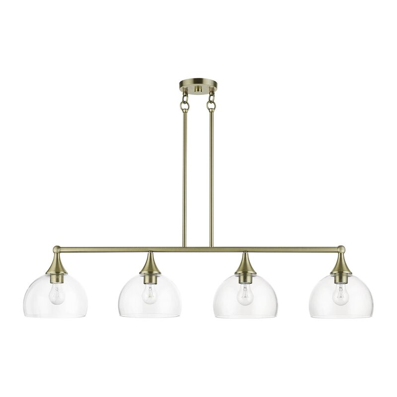 Glendon 45 Inch 4 Light Linear Suspension Light by Livex Lighting