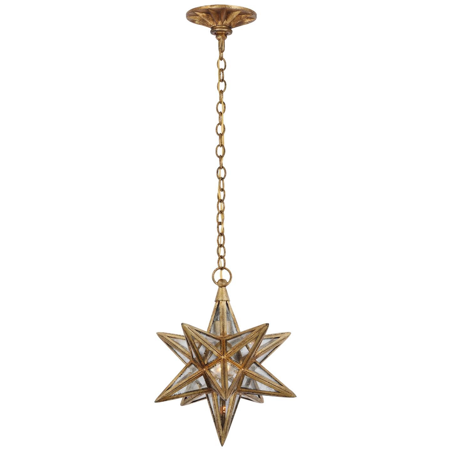 Visual Comfort Signature Collection Chapman & Myers Moravian Star 15 Inch Tall LED Outdoor Hanging Lantern - Clearance