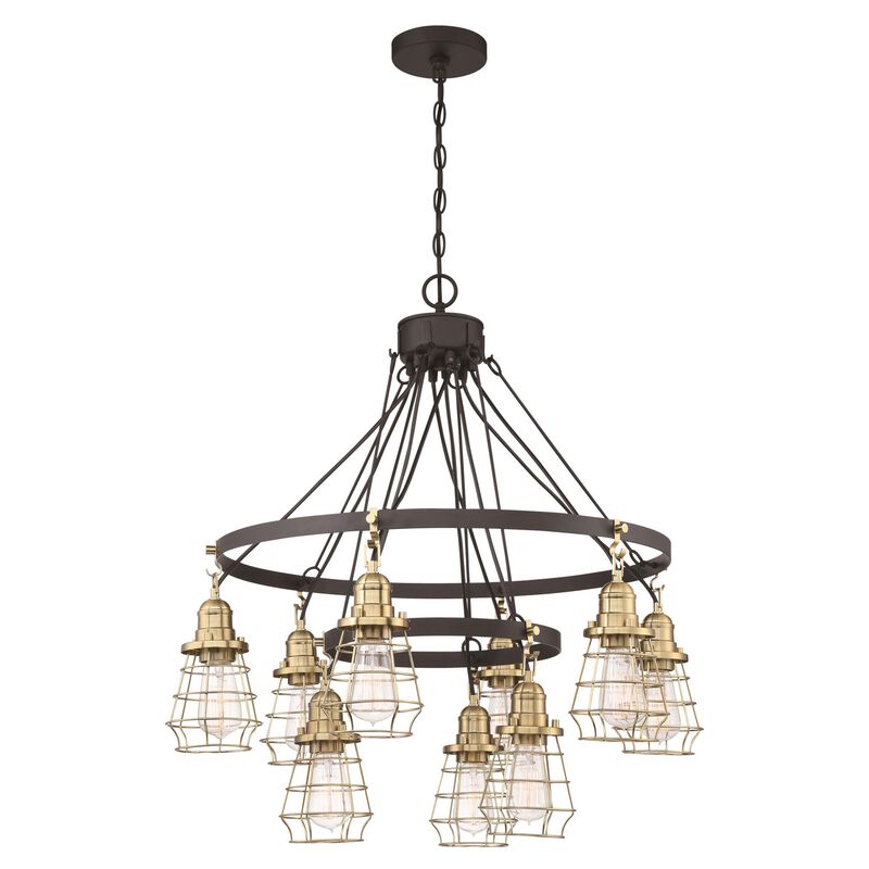 Thatcher 30 Inch 9 Light Chandelier by Craftmade