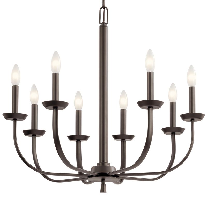 Kennewick 27 Inch 8 Light Chandelier by Kichler Lighting