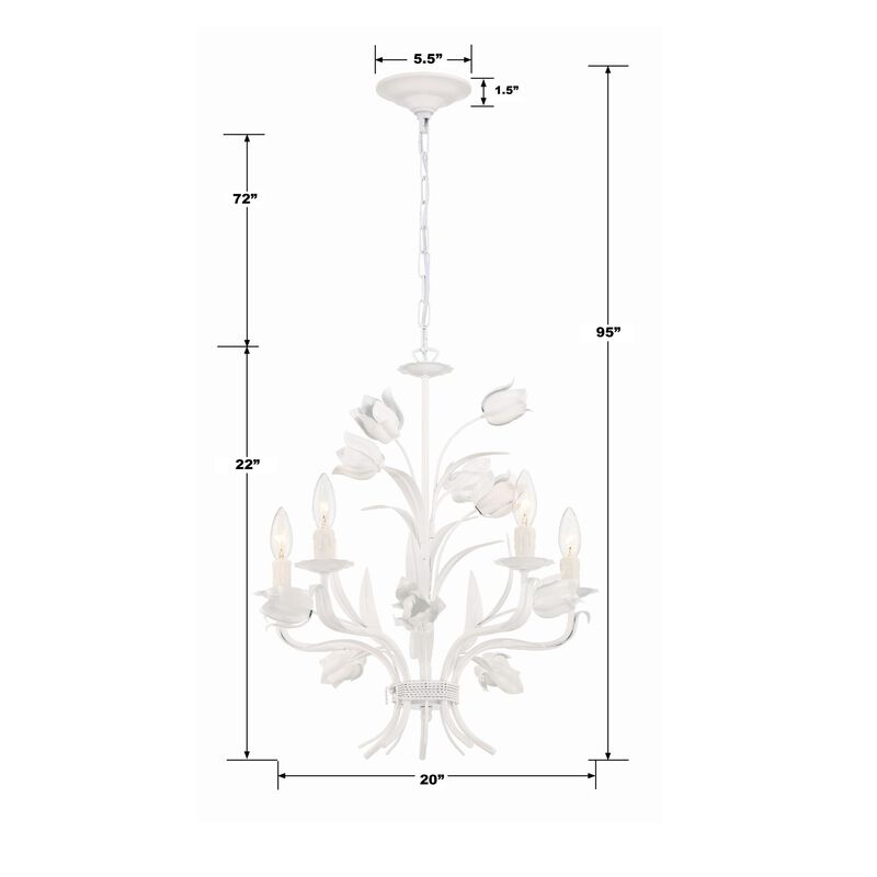 Southport 20 Inch 5 Light Mini Chandelier by Crystorama