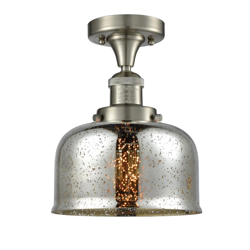 Bruno Marashlian Large Bell 8 Inch 1 Light LED Semi Flush Mount by Innovations Lighting