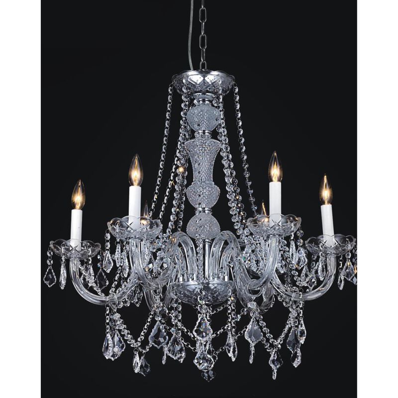 Princeton 24 Inch 6 Light Chandelier by CWI Lighting