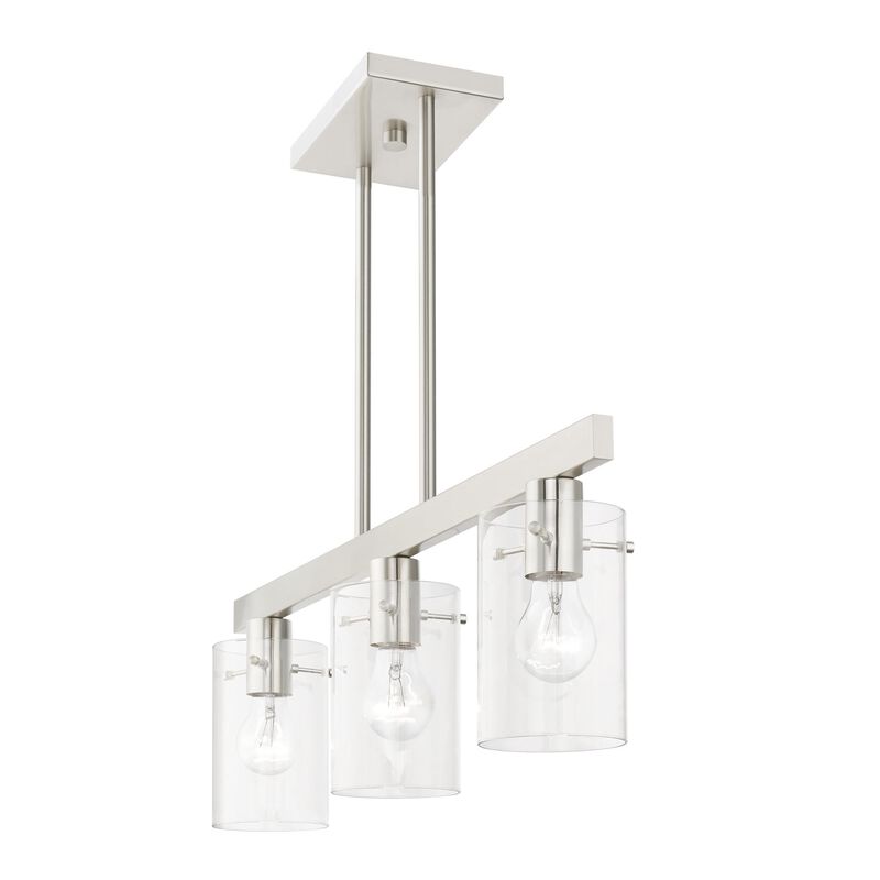 Munich 30 Inch 3 Light Linear Suspension Light by Livex Lighting