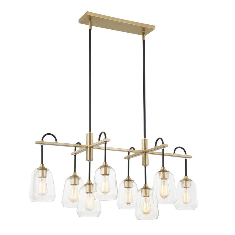 Fusion - Arcwell 42 Inch 8 Light Linear Suspension Light by Justice Design Group