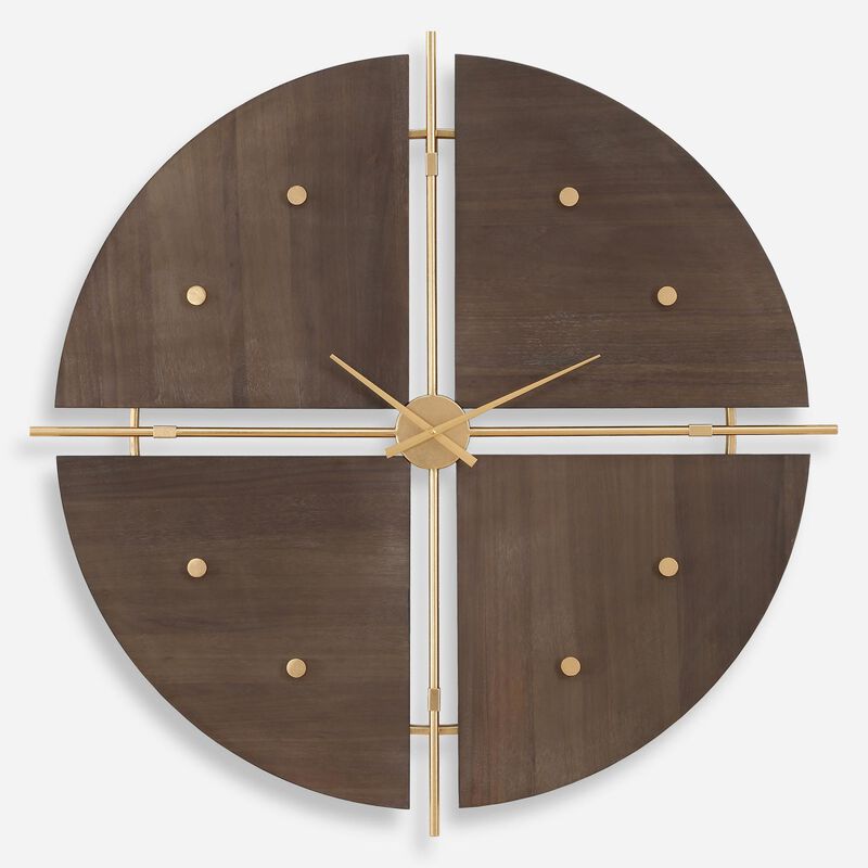 Grace Feyock Walnut Elegance Clock by Uttermost