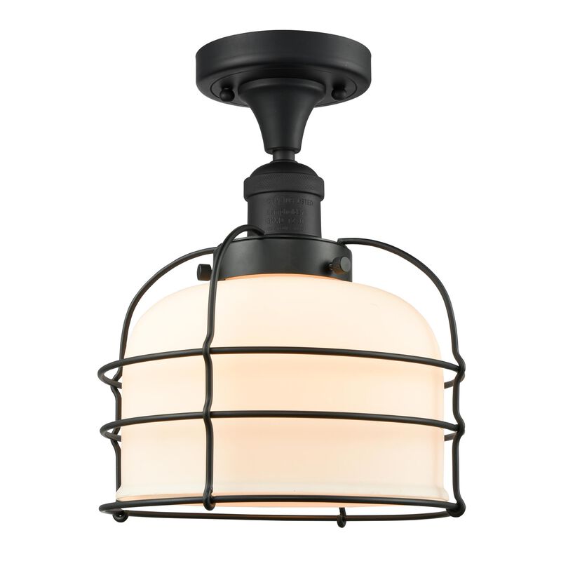 Bruno Marashlian Large Bell 8 Inch 1 Light LED Semi Flush Mount by Innovations Lighting