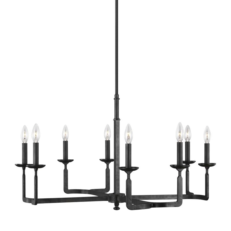 Ansley 32 Inch 8 Light Chandelier by Generation Lighting