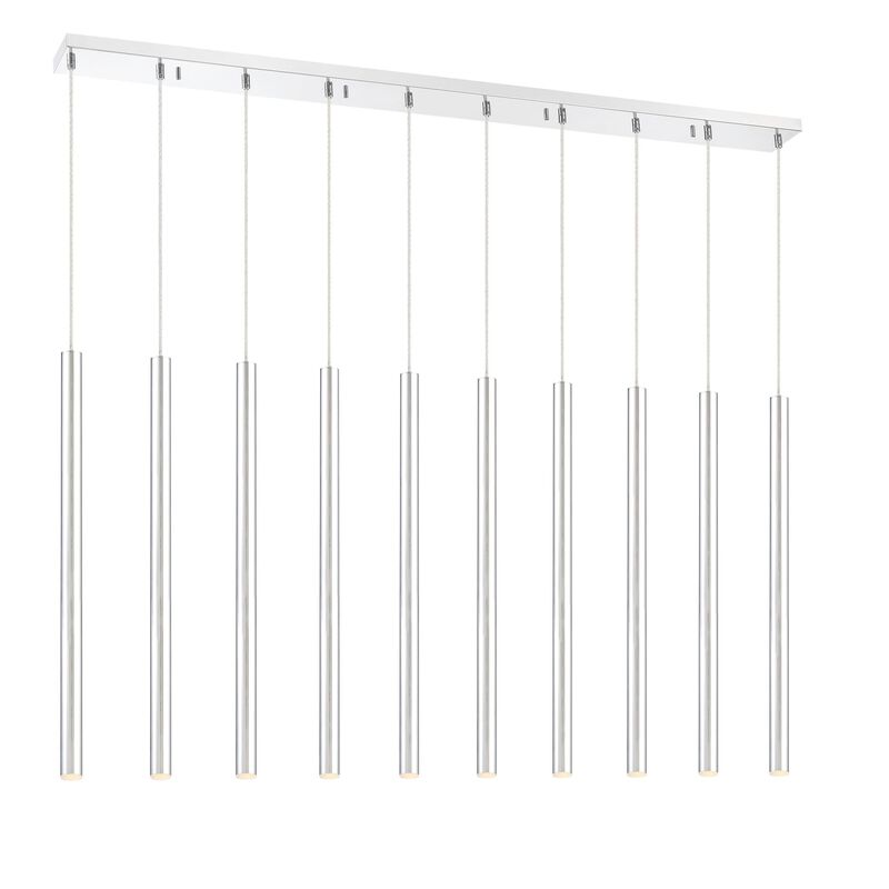 Forest 56 Inch 10 Light LED Linear Suspension Light by Z-Lite