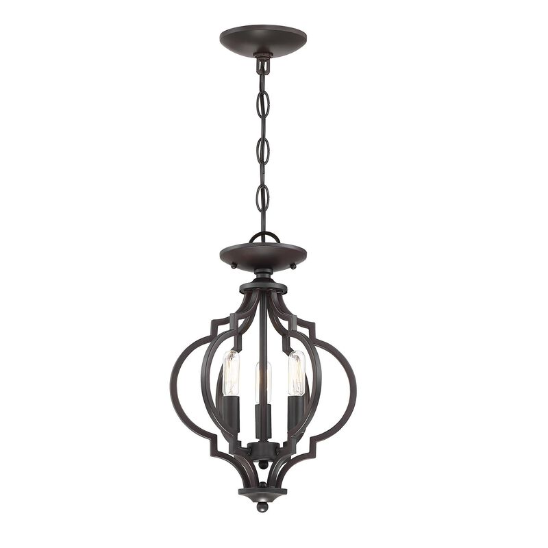 11 Inch LED Cage Pendant by Meridian Lighting