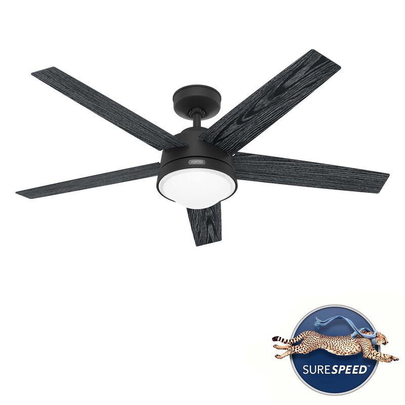 Lykke 52 Inch Ceiling Fan with Light Kit by Hunter Fan