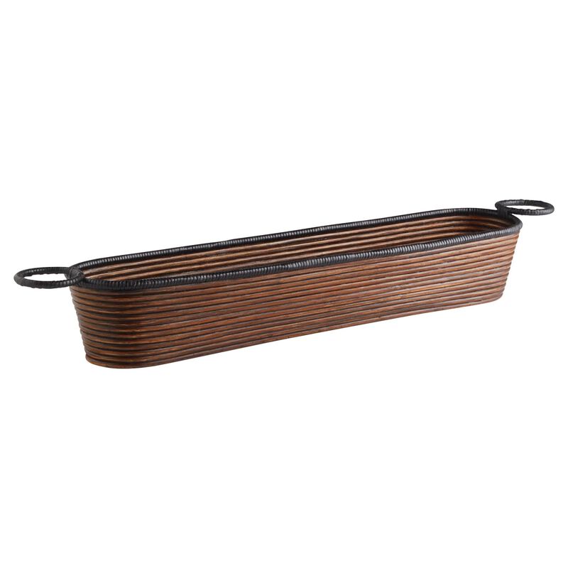 Papeete Vessel | Brown Tray by Cyan Designs