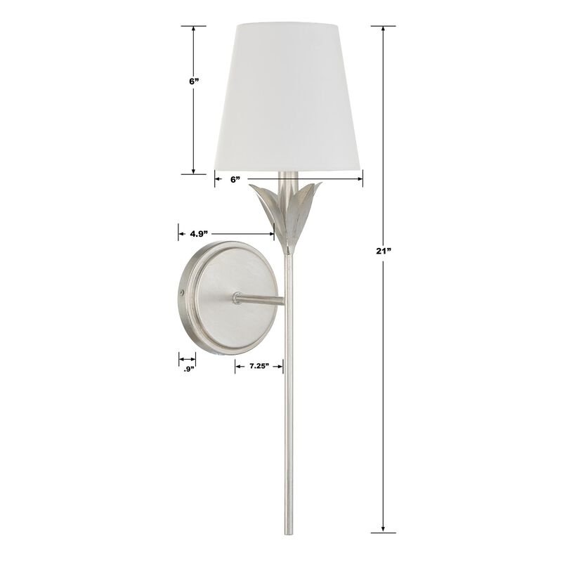 Crystorama Broche 21 Inch Wall Sconce