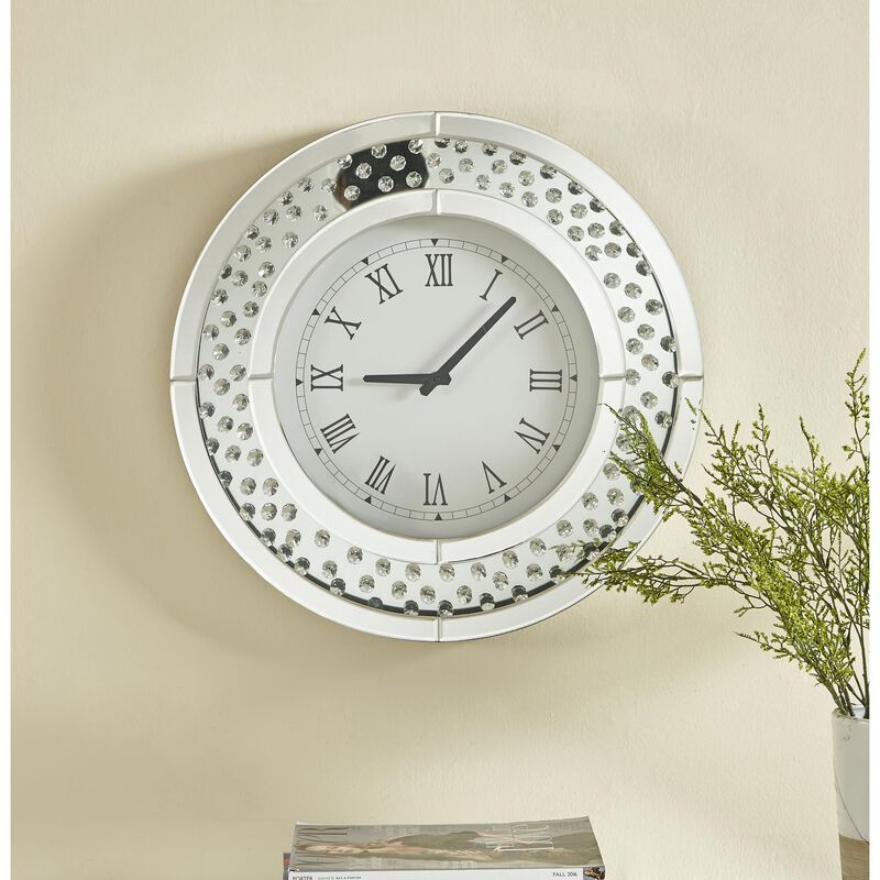 Sparkle Wall Clock by Elegant Decor