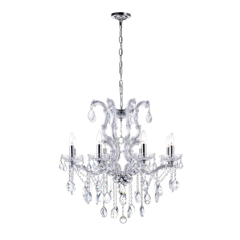 Colossal 28 Inch 8 Light Chandelier by CWI Lighting