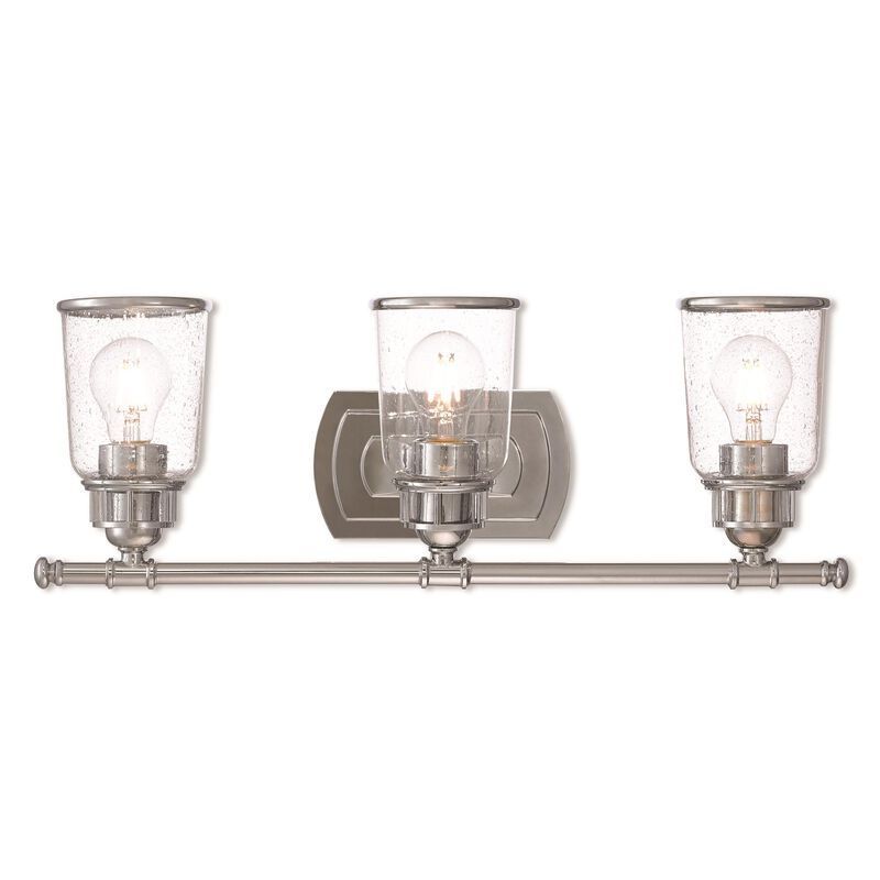 Lawrenceville 23 Inch 3 Light Bath Vanity Light by Livex Lighting