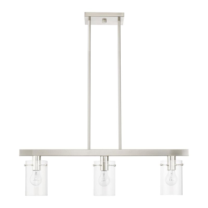 Munich 30 Inch 3 Light Linear Suspension Light by Livex Lighting