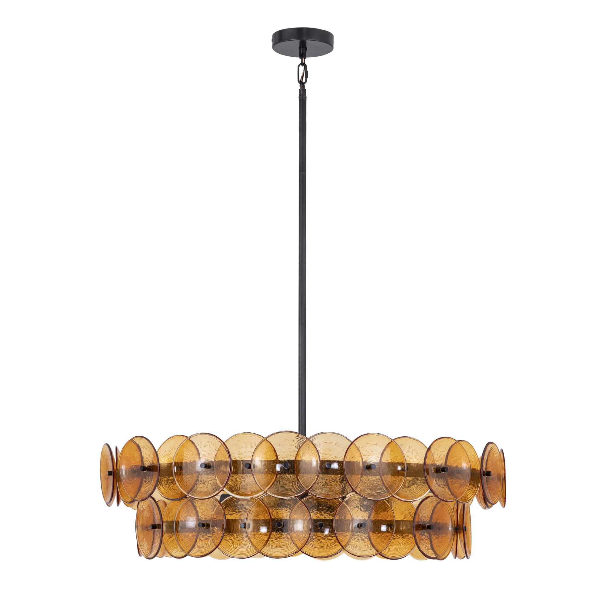 Shown in Gunmetal finish and Amber glass and Recycled Glass shade