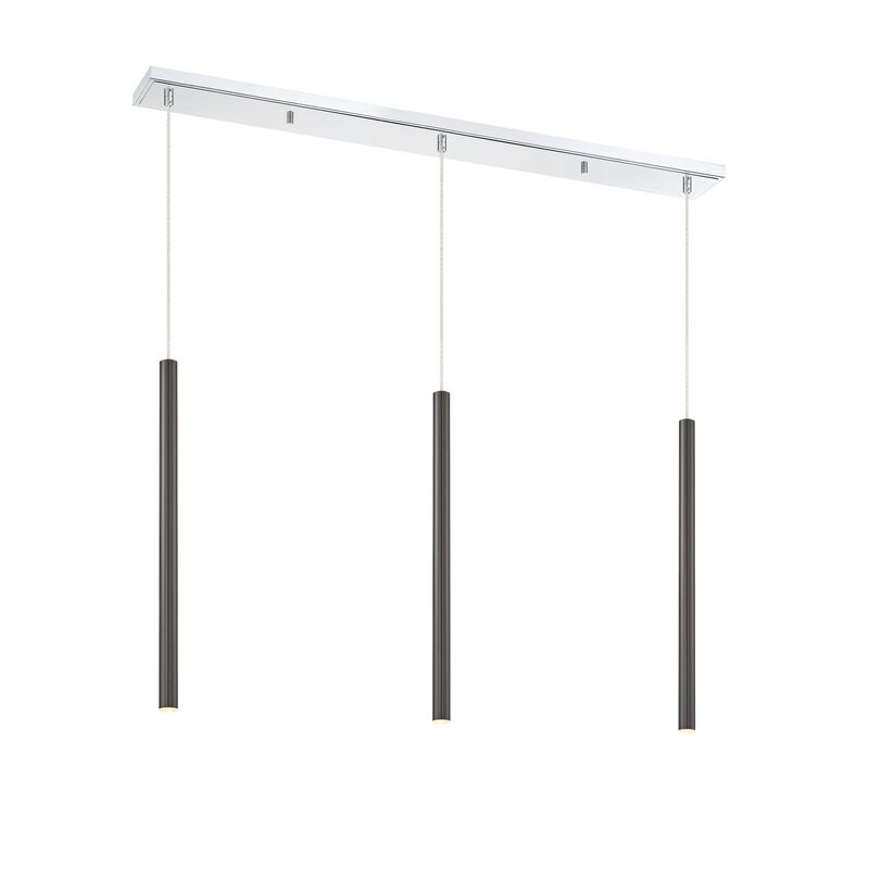 Forest 46 Inch 3 Light LED Linear Suspension Light by Z-Lite