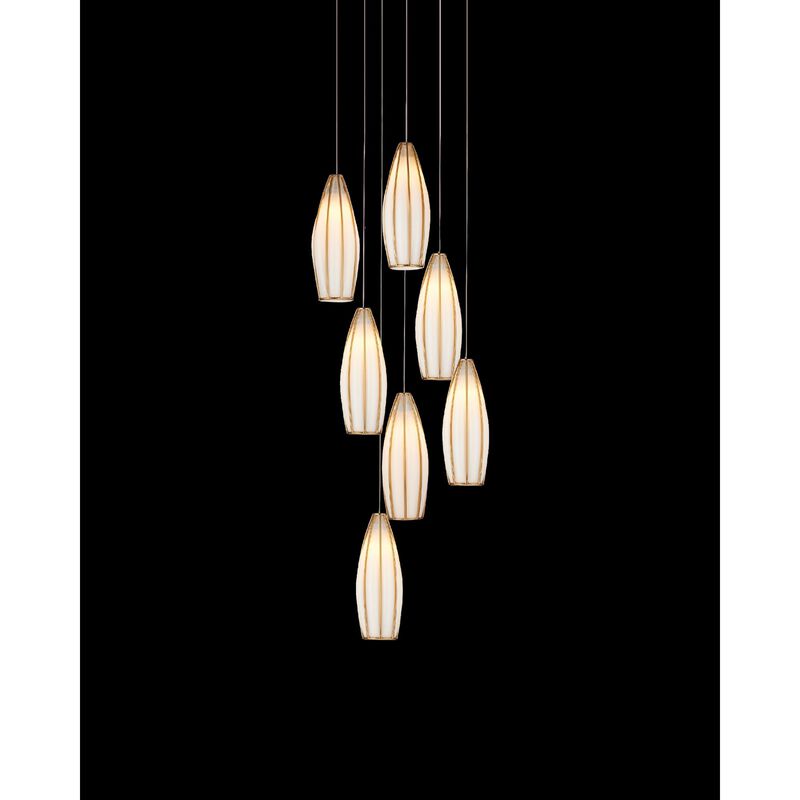 Parish 7 Light Multi Light Pendant by Currey and Company