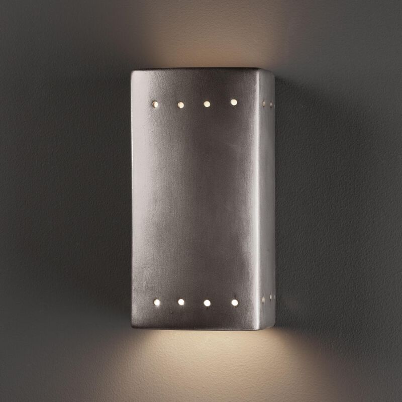 Ambiance 9 Inch Tall Outdoor Wall Light by Justice Design Group