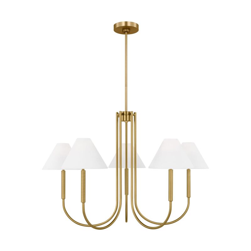 Drew & Jonathan Porteau 38 Inch 6 Light Chandelier by Visual Comfort Studio Collection