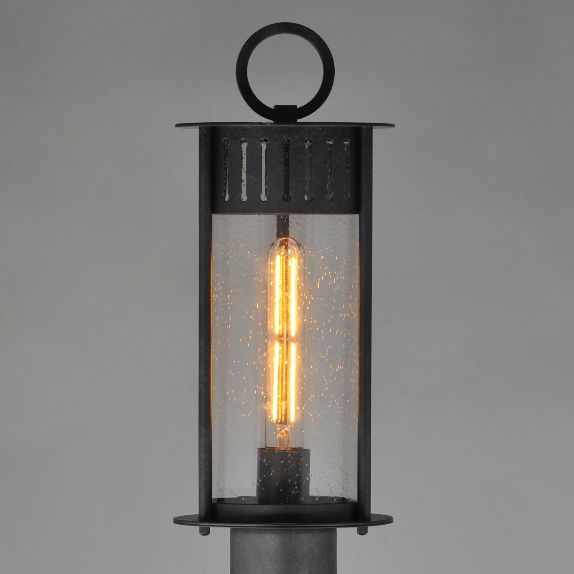 Shown in Black Patina finish and Seedy glass and Glass shade