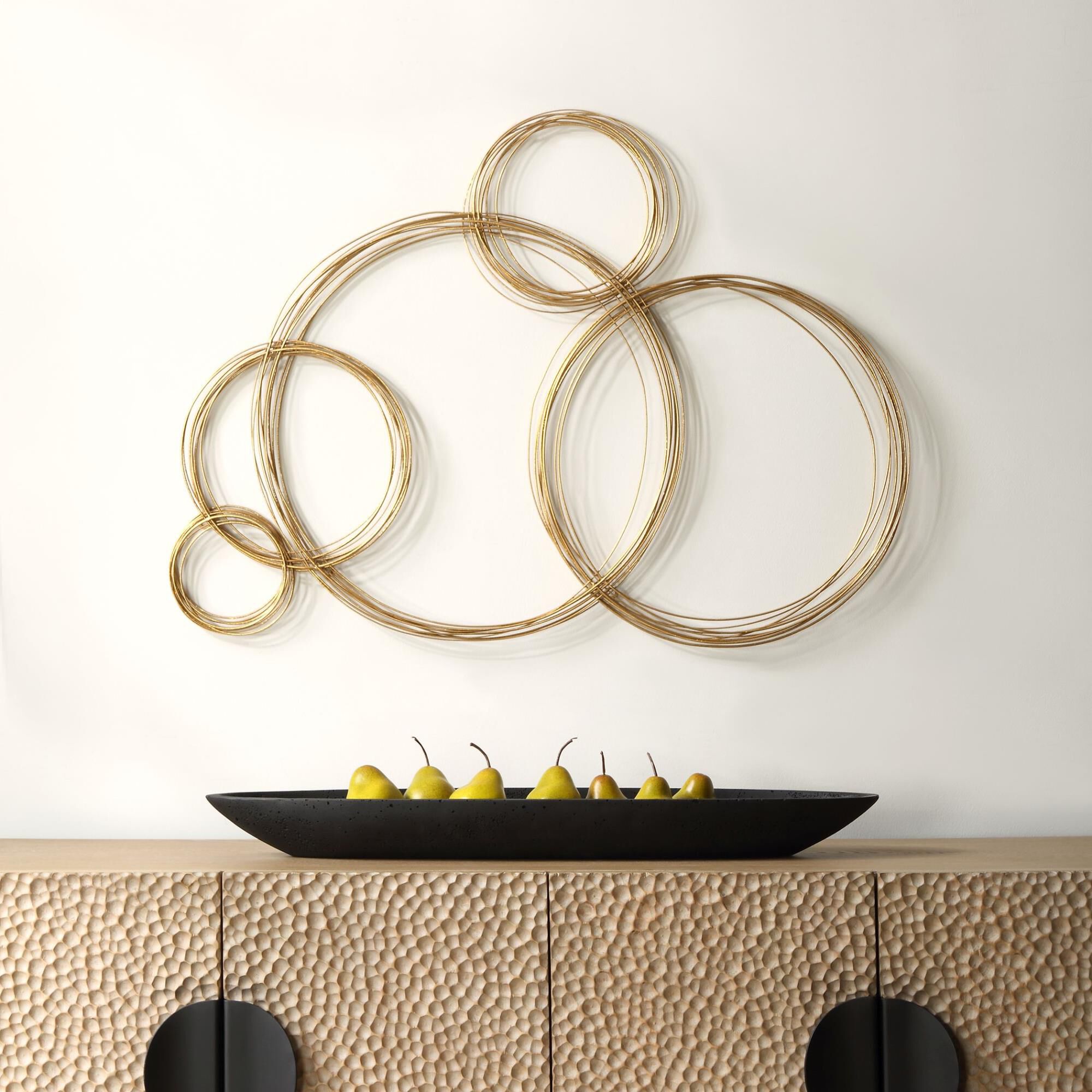 Shown in Spiraled Rings Giving The Effect Of Glistening Bubbles Are Hand Crafted From Petite Iron Rods And In finish